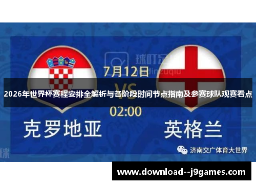 2026年世界杯赛程安排全解析与各阶段时间节点指南及参赛球队观赛看点